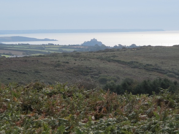 Irrelevant Photo: A view of the south coast and St. Michael's Mount